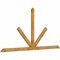 Ekena Millwork Saratoga Rough Sawn Timber Gable Bracket, Western Red Cedar, 108"W x 54"H x 2"D x 4"F, 12/12 Pitch GBW108X54X0204SAR00RWR - alternate 2